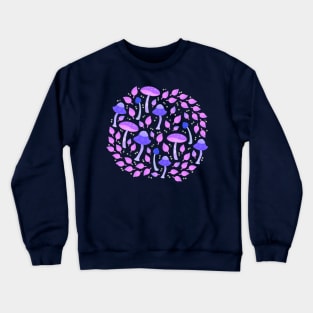 Violet purple mushrooms Crewneck Sweatshirt